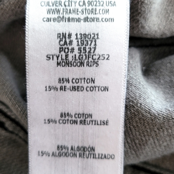 Frame Garcon Cropped Jeans - Picture 7 of 9